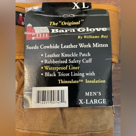 NWT “The Original” Barn Glove Size XL - Picture 2 of 4